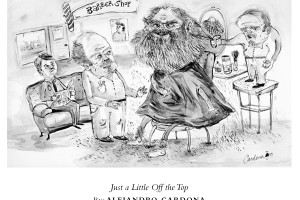 Cardona - Just a Little Off the Top Cartoon