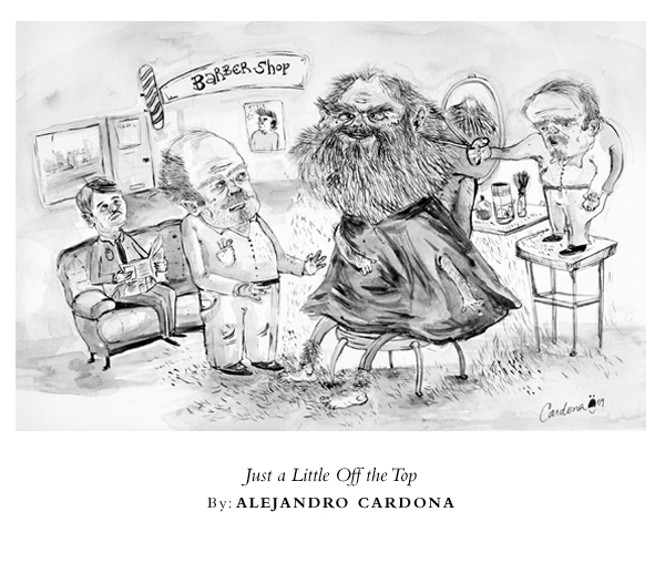 Cardona - Just a Little Off the Top Cartoon